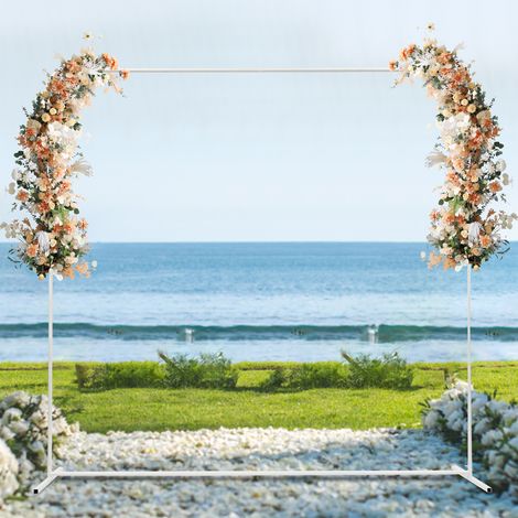 Soporte para telón de boda, kit de soporte metálico, soporte para telón para decoración de bodas, ceremonias y fiestas