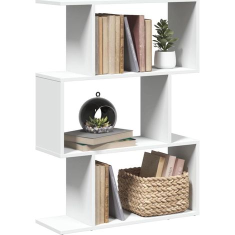 vidaXL Raumteilerregal weiß 70x24x97 cm
