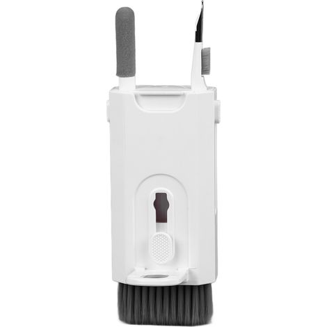 Outil de nettoyage 8 en 1 pour téléphones, ordinateurs portables, claviers, écouteurs, smartphones et tablettes, en plastique blanc réutilisable. (1/5)