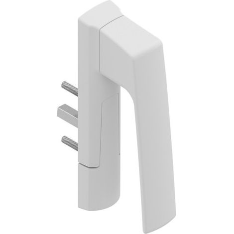 La Croisee Ds – Poignée de porte coulissante 20° sarena mini – Sens droit – Teinte blanc 9016 – Aspect mat – Pour bois dur