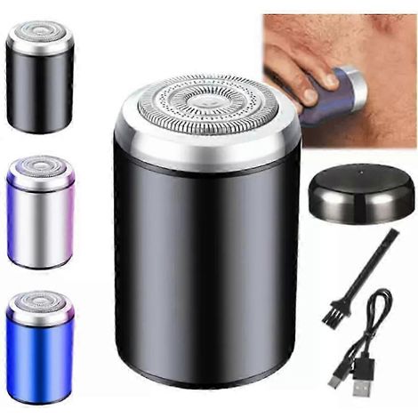 Mini rasoir, Mini rasoir électrique pour homme, Rasoir portable Sopani, sans têtes de rechange, noir (1/5)