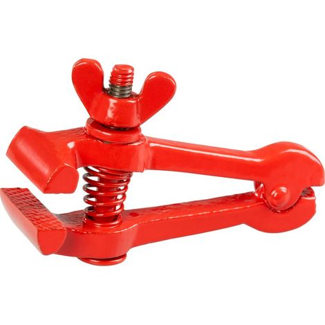 Zwinge Cork HV5312, 125 mm, Schlosser-, Hand-, mit Flügelmutter (1/2)