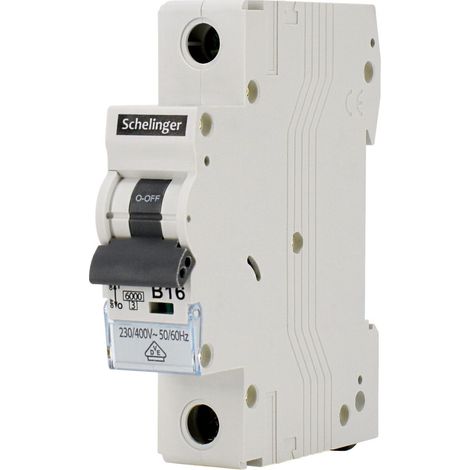 Disjoncteur 1P B 16A - Unipolaire - Disjoncteur miniature - A02-G8-1P-B16 (1/5)
