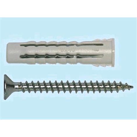 Tasselli con Vite Brixo BSX 10 S - L. mm. 50 - vite 6x60 - Conf. 25 Pz