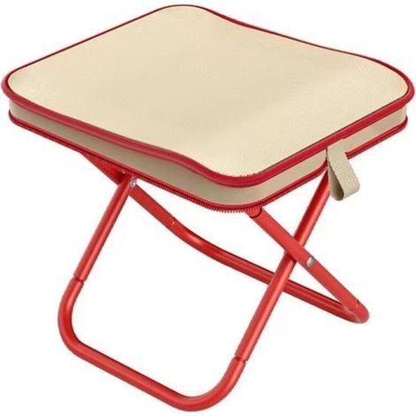 Tabouret Camping Randonnée Alpinisme Pliable Portable 34cm Jardinage Plage Pêche Sac Transport 150kg Capacité (1/5)