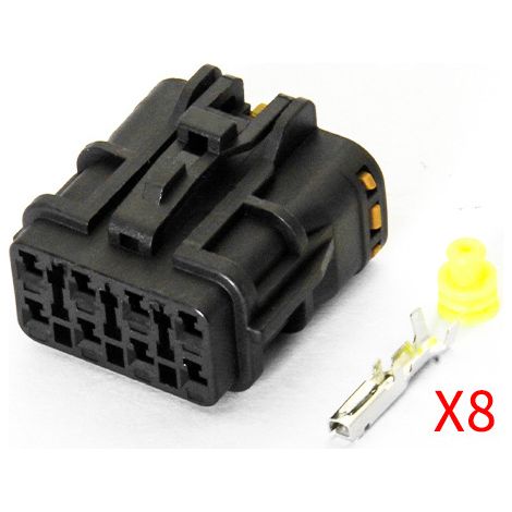 Connecteur de pompe à carburant automobile 8 broches DJ7081YA-2-11/21 de haute qualité, référence 7222(7123)-7484-40 (usage domestique). (1/4)