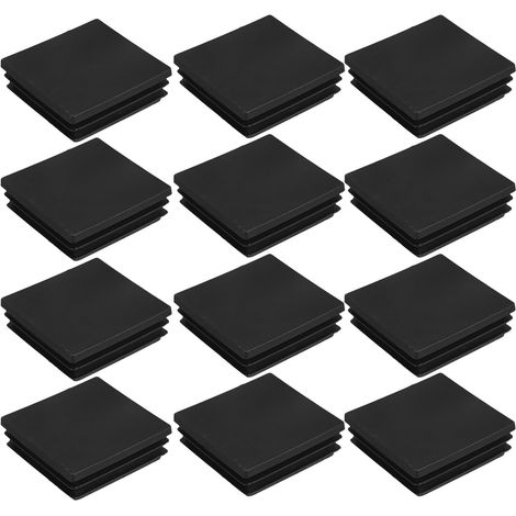Lot de 100 bouchons carrés antidérapants en plastique pour tubes (1/5)