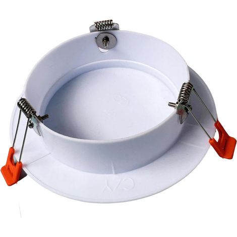 Cover Plafond Rond - 1 Pièce - PP Robuste - Clip à Ressort - Pour Trous Spot Encastré - Diamètre 125 à 155 mm (1/5)