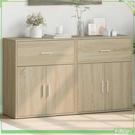 Buffet - 7291712424199 - chêne sonoma - bois d'ingénierie - 60x31x70 cm (1/5)