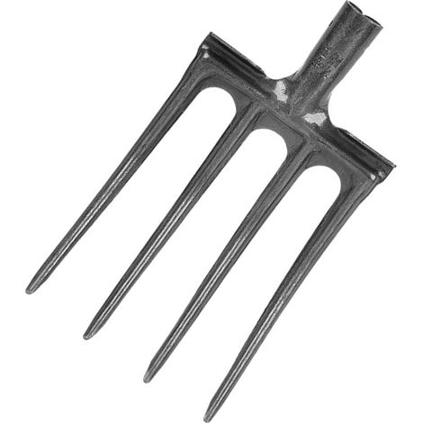 Fourche à creuser, outil de jardin en acier au carbone, fourche à bêcher, équipement de jardinage pratique (1/5)