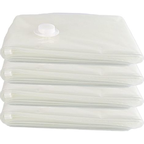 Il s'agit d'un lot de 4 sacs de rangement sous vide, mesurant 60 x 80 cm. Ils sont réutilisables et conviennent au rangement de vêtements, couettes en duvet, oreillers, couvertures, etc. (1/5)