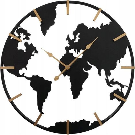 Orologio da Parete Moderno Boltze Nero 74 cm di Diametro