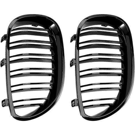 Parrilla delantera negra brillante para BMW Serie 5 E60 E61 M5 520I 535I 550I 2003-2010 Sedán (1/5)