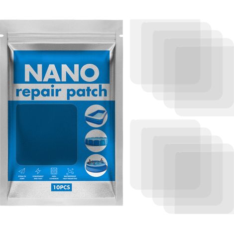 OUHOE Packung mit 10 wasserdichten und auslaufsicheren Reparaturflicken, selbstklebend und zuschneidbar, für Bojen und aufblasbare Gegenstände (1/5)