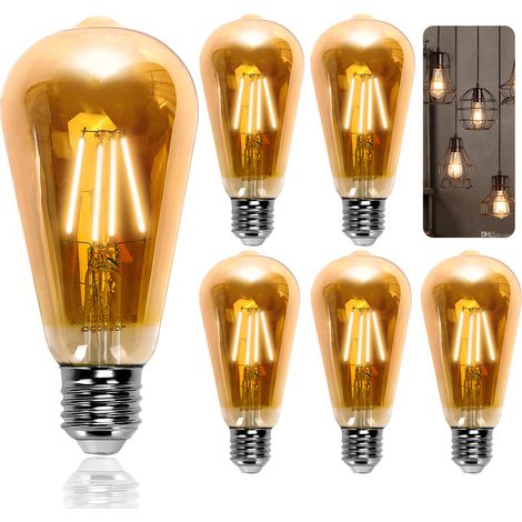 Bombilla LED aigostar 2200K 800 lúmenes dorado E27 (1/5)