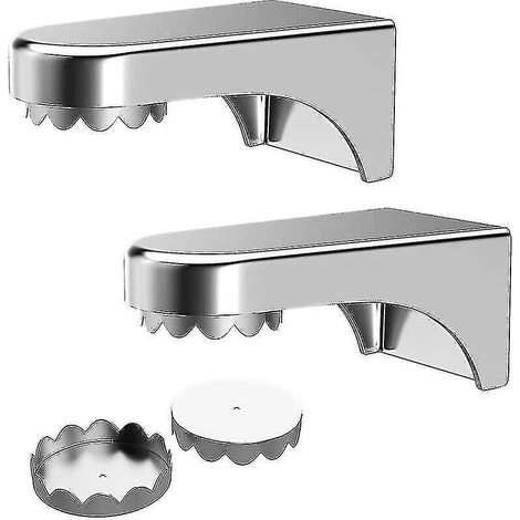Porte-savon magnétique (lot de 2), en acier inoxydable, avec 4 couvercles, pour lavabo, cuisine et salle de bain. (1/5)
