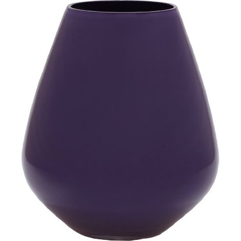 Vase Décoratif Violet Taille S pour Bouquet de Fleurs, Tige Unique et Bougie Chauffe-Plat - PANGIVO (1/4)
