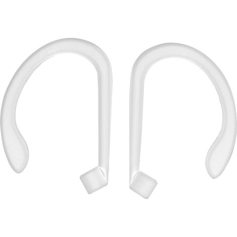 Écouteurs en silicone, crochet d'oreille, pince-support pour AirPods casque Bluetooth sport blanc (1/5)