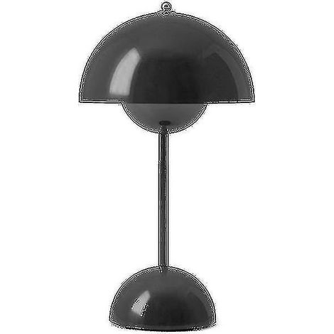 Lámpara de mesa nórdica recargable con forma de flor, lámpara de mesilla con forma de hongo, decoración de mesa de dormitorio, luz nocturna - yuyu (1/4)
