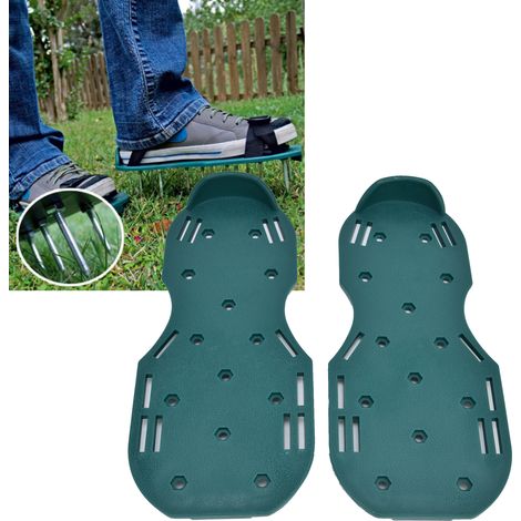 Chaussures à clous plats anti-perforation GoodToughness pour jardin, terrasse et pelouse, idéales pour les sols meubles. (1/5)