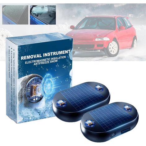 2er-Pack molekularkinetische Heizgeräte zum Enteisen der Windschutzscheibe von Autos, tragbarer Mini-Kinetikheizer, Kinetikheizer mit Solarbatterie, effektives Enteisen und Frostschutz (2 Stück) (1/5)