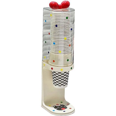 Eau tasse distributeur d jetable porte gobelet étagère plat Bottom tasses Pull type papier B (1/5)