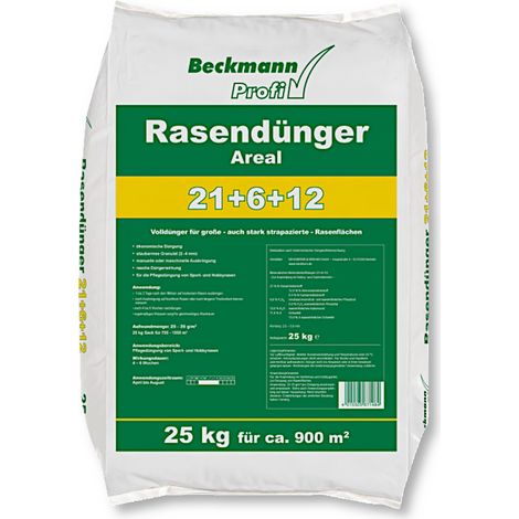 BECKMANN PROFI engrais pour gazon 25 kg Areal engrais complet NPK 21 6 12