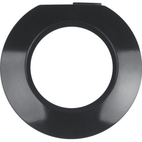 Plaque de finition Berker serie 1930 IP20 glossy noire