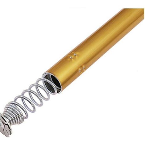 Barre pour rideau de douche Sèche linge rétractable salle de bain tige aluminium doré 70-120 (1/4)