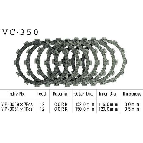 Kit Disques d'Embrayage Garnis Gsx-F 750 1998/2002