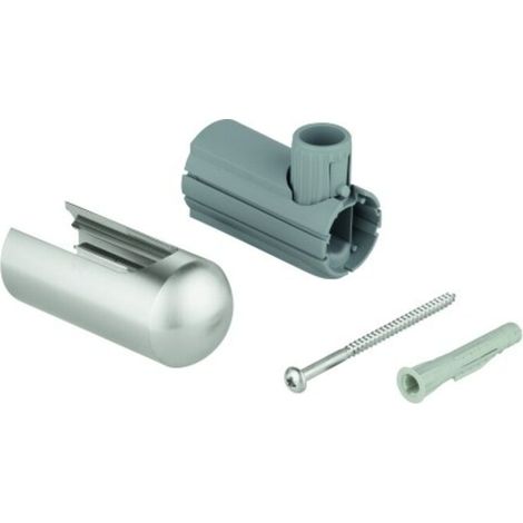 GROHE Brausestangenhalter 48098, für Euphoria Brausestangenset, untere Konsole zur Befestigung der Brausestange, supersteel (1/2)