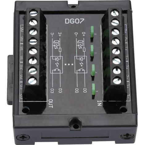 Convertisseur de niveau de signal NPN vers PNP à 4 canaux, large plage de tension 10-28 V (1/5)