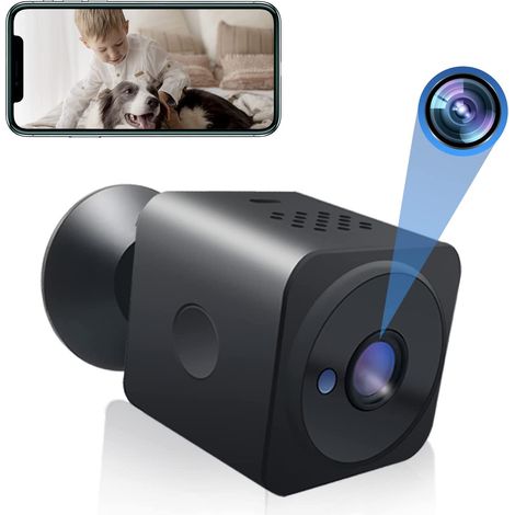 Versteckte Kamera, versteckte Kamera mit Audio für den Innen- und Außenbereich, 1080p, Mini-Spionagekamera mit Zwei-Wege-Sprachübertragung, Nachtsicht und Bewegungserkennung für die Heimüberwachung (1/5)