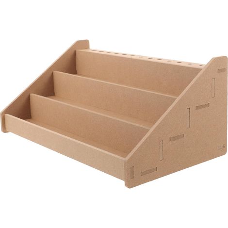 3 Tier Wooden Acrylic Paint Rack Multi Purpose Organizer for