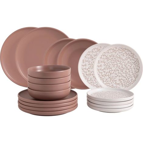 Set tavola 18 pz Blom stoneware brown