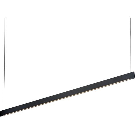 Ideal Lux Sospensione Moderna Steel 2 luci LED integrato nero metallo