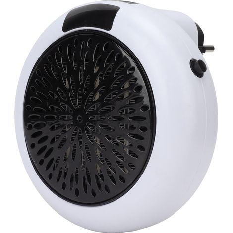 Mini radiateur d'appoint blanc avec télécommande, fixation murale, pour la maison ou le bureau, UE 110-240 V