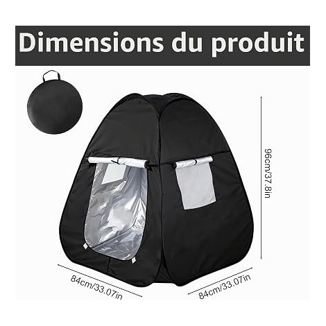 Tenda Sensoriale, Tenda Gioco Pop Up, Tenda Bambino Casetta Interno Esterno, Angolo Sensoriale Ausilio per Autismo Nero (1/4)