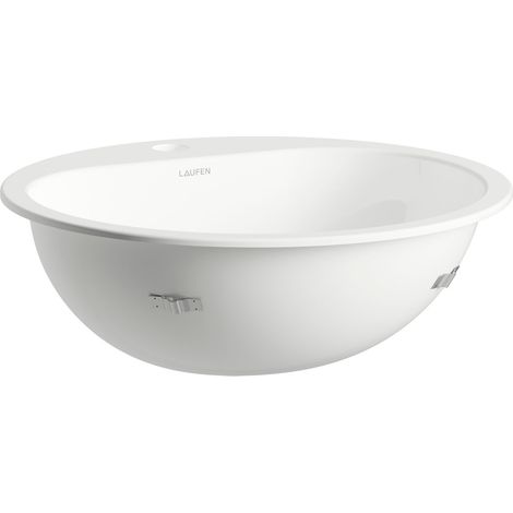 LAUFEN Classic lavabo empotrado desde arriba, redondo, 1 agujero (1/2)