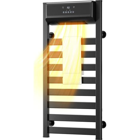 Sèche-Serviettes Électrique avec Chauffage, avec Soufflerie 1500W Mural Porte-Serviettes Chauffant Électrique Mural avec PTC (1/5)