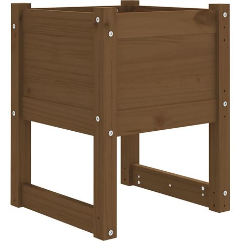 Maison Exclusive - Pflanzkübel Honigbraun 40x40x52,5 cm Massivhol (1/5)