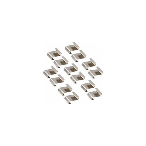 Clips de fil de vitrage de serre, clips de fixation de vitre de verre de serre en acier inoxydable Clips de vitrage de type Z (1/4)