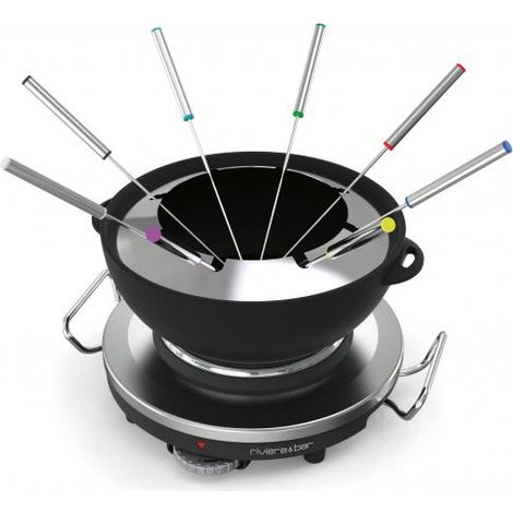 Fondue et réchaud électrique 1000w 8 fourchettes - Riviera & Bar - qfd340 (1/5)