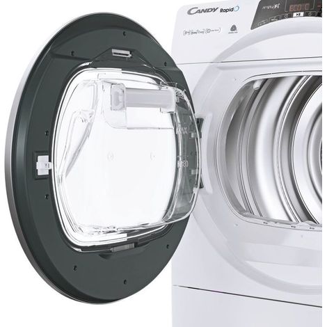 Candy ROE H8A3TSEX-S Rapidó Asciugatrice Pompa di Calore Inverter 8 Kg Classe A+++ Wi-Fi Bluetooth 69 dB (85x59x61 cm) colore Bianco (1/5)