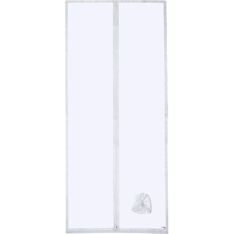 (90 x 210 cm) Joint de porte pour climatiseur portable avec rallonge de conduit cousue et fermeture éclair (1/5)