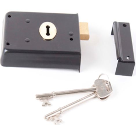 Rim Deadlock Blk 100mm x 76mm - Box of 10 (1/2)