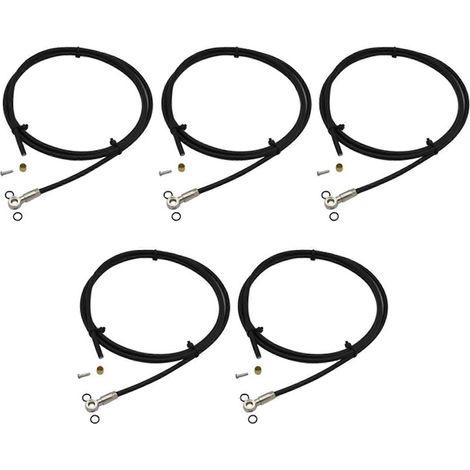 Stück 2 m lange, kürzbare Hydraulik-Scheibenbremsleitungen für MTB-Fahrräder, passend für Shimano SLX, XT, XTR, BH90/BH59 (1/5)