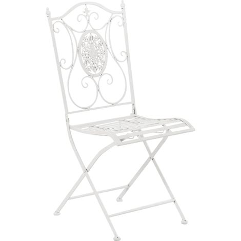Sedia in Ferro da Giardino Sibell bianco (1/5)