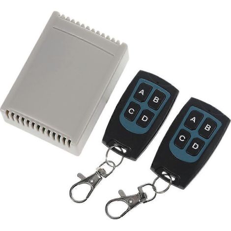 Télécommande Universelle Porte de Garage 433MHz avec Récepteur Relais DC 12V (1/4)