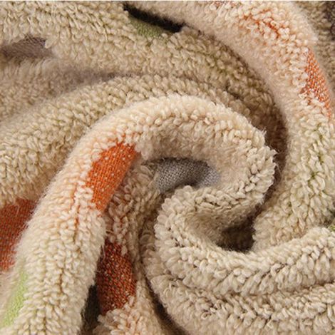 2 Serviettes, Coton, Pois colorés, 34 x 76 cm, Absorbantes, Douces, Salle de bain (1/5)
